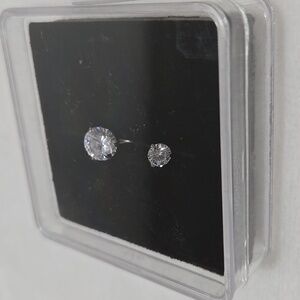 Titanium And Crystal Belly Button Ring, New In Box